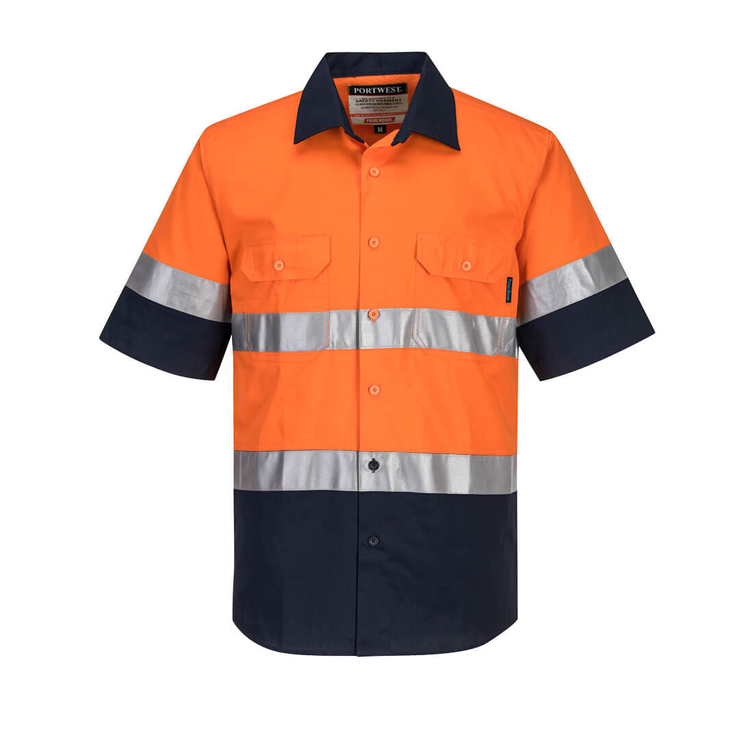 Hi-Vis Two Tone Lightweight Short Sleeve Shirt with Tape