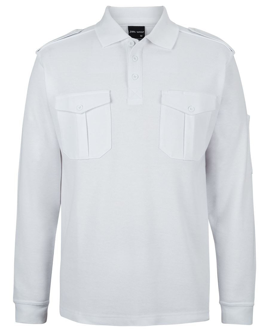 210EL JB's L/S 250 Epaulette Polo
