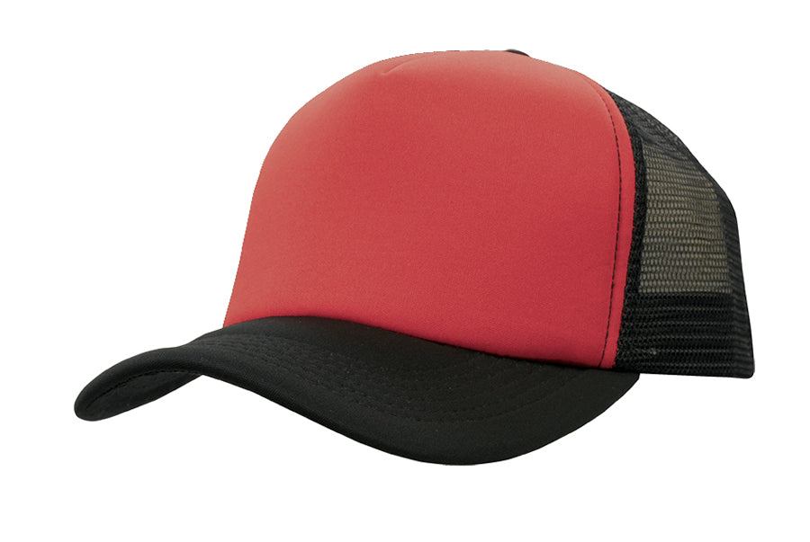 Truckers Mesh Cap in Red/Black
