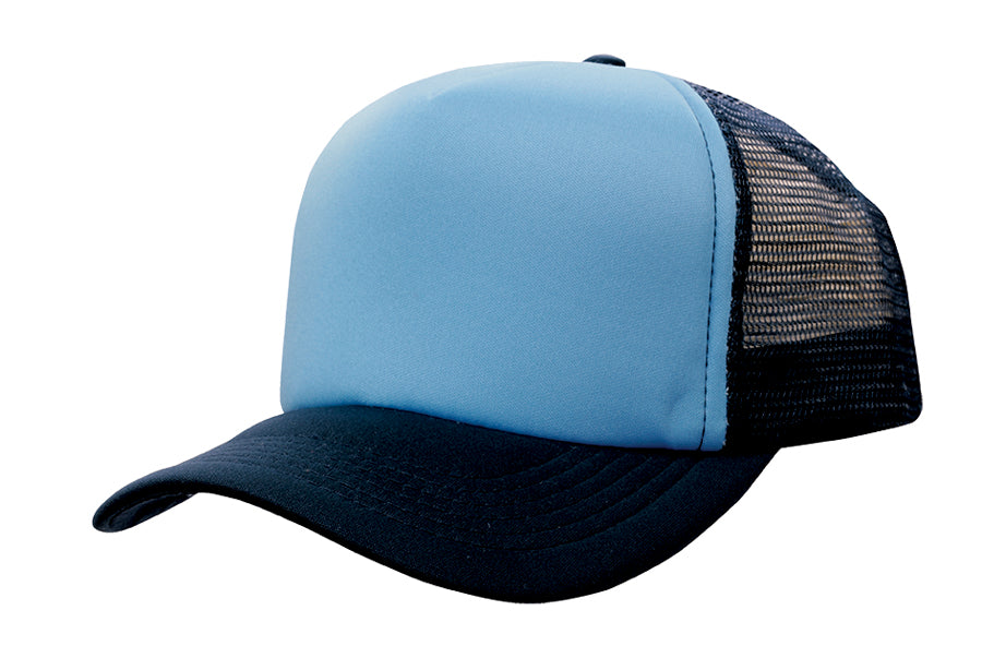 Truckers Mesh Cap in Sky/Navy