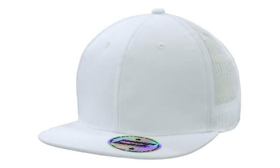 Premium American Twill with Snap Back Pro Sticker in White