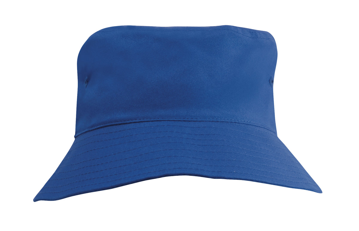 Breathable Poly Twill Infants Bucket Hat in Royal