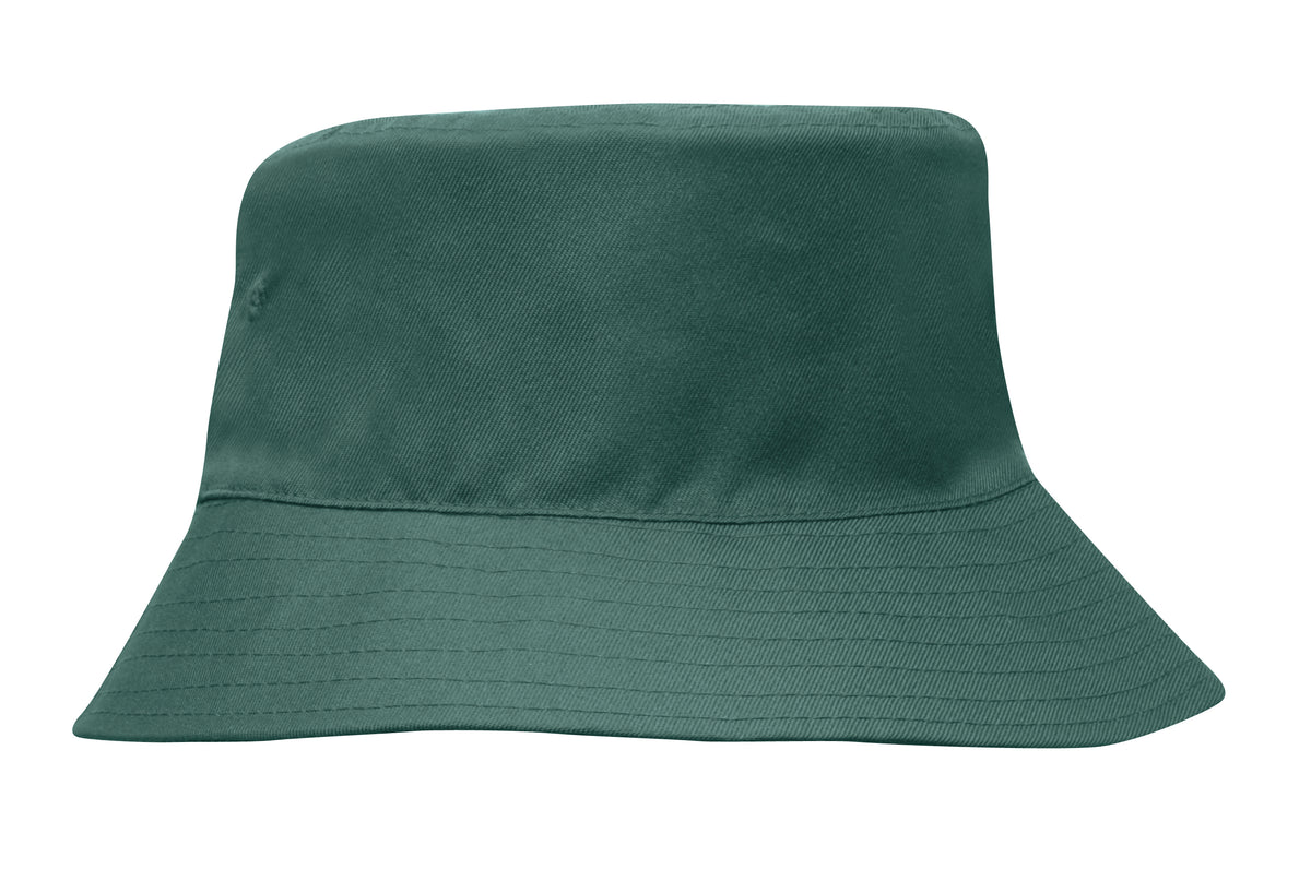 Breathable Poly Twill Childs Bucket Hat in Bottle