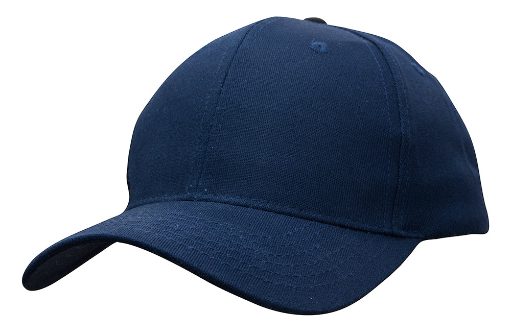 Cotton Twill Cap with Buckle in Navy