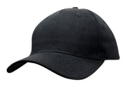 Cotton Twill Cap in Black