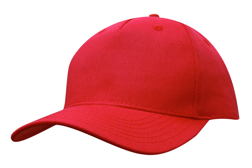 Cotton Twill Cap in Red