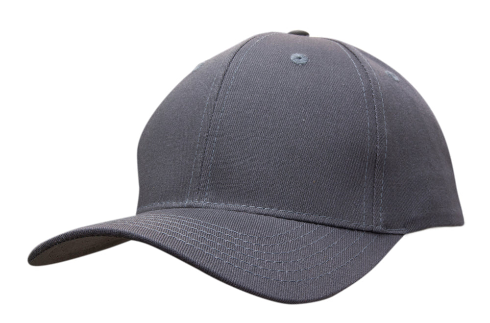 Cotton Twill Cap in Charcoal