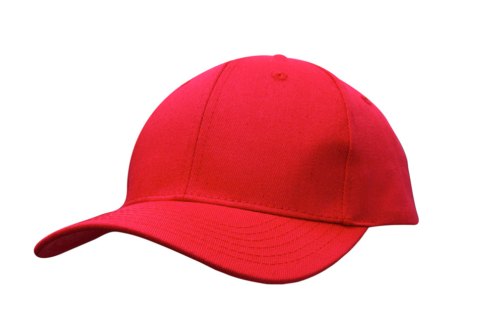 Cotton Twill Cap in Red