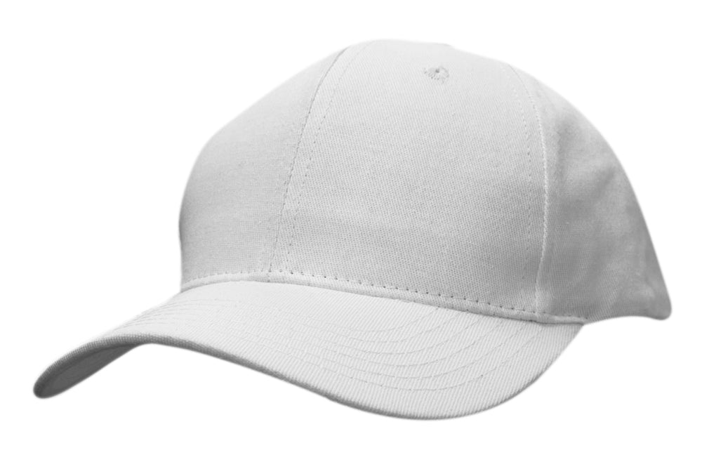 Cotton Twill Cap in White
