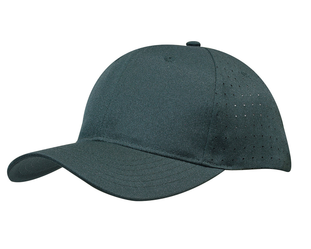 Breathable Poly Twill with circle perforations in Bottle