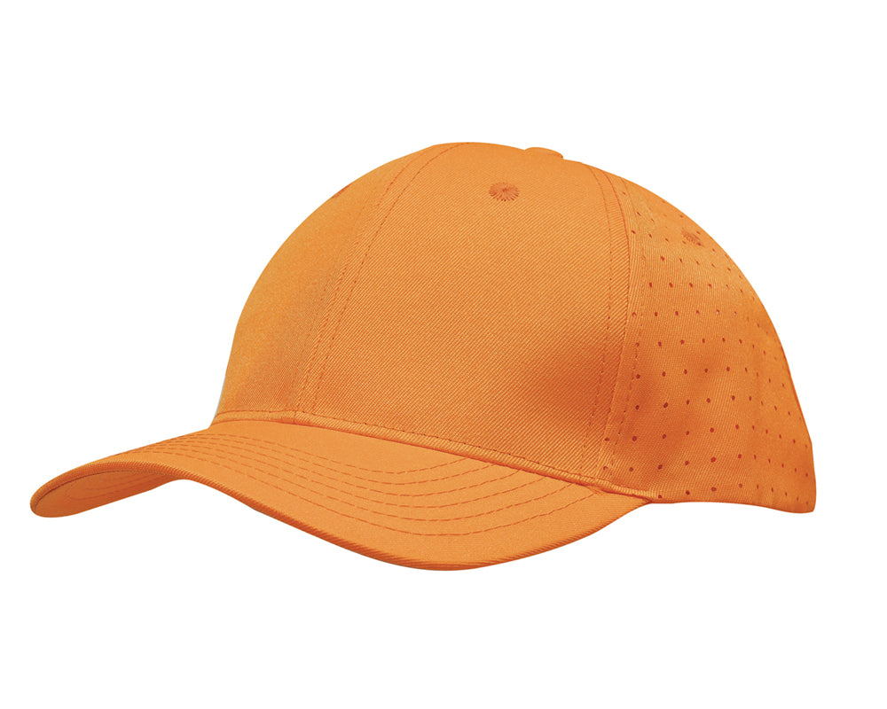 Breathable Poly Twill with circle perforations in Orange