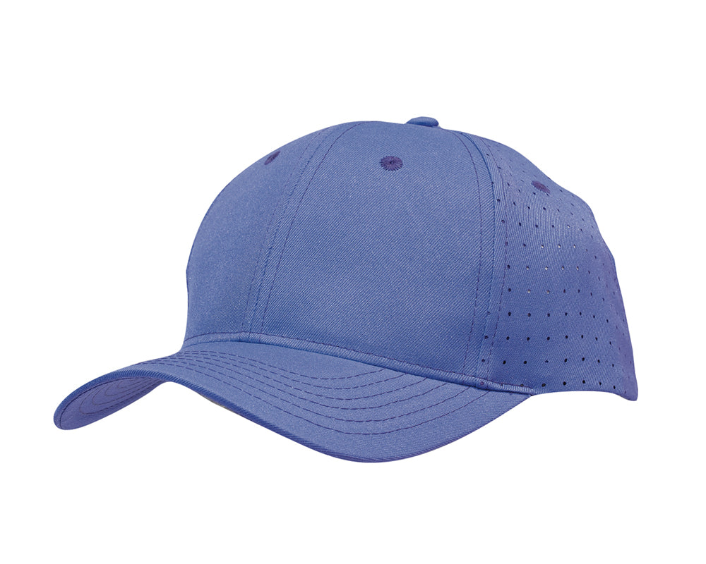 Breathable Poly Twill with circle perforations in Purple