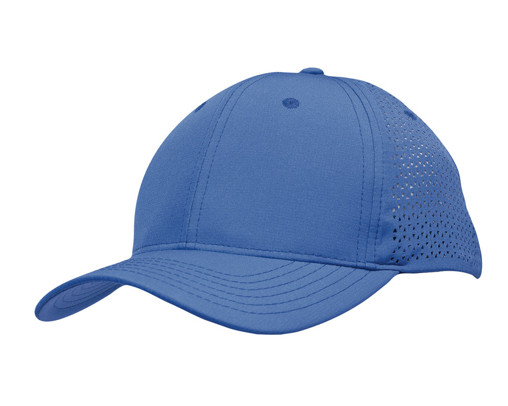 Sports Ripstop Twill with triangle perforations in Royal