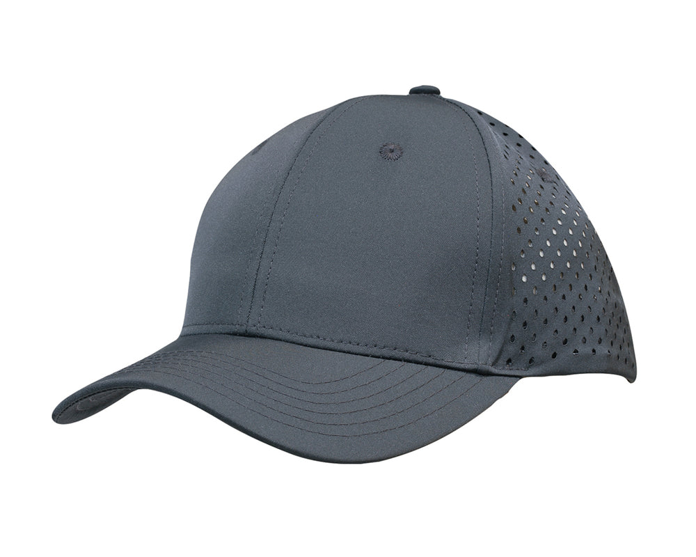 Premium Pioneer Sports Twill with tear drop perforations in Charcoal
