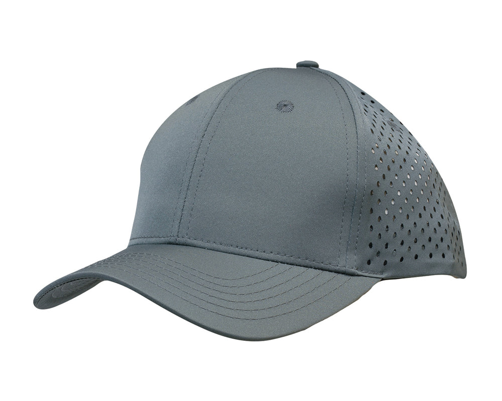 Premium Pioneer Sports Twill with tear drop perforations in Grey