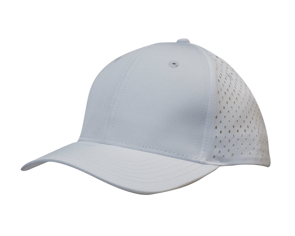 Premium Pioneer Sports Twill with tear drop perforations in White