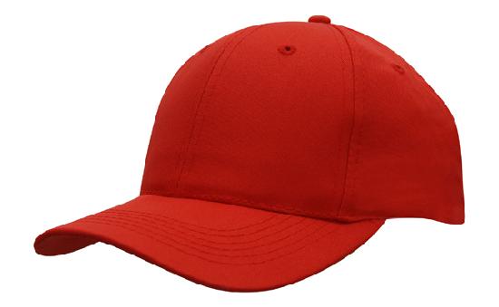 Recycled Breathable Poly Twill Cap in Red