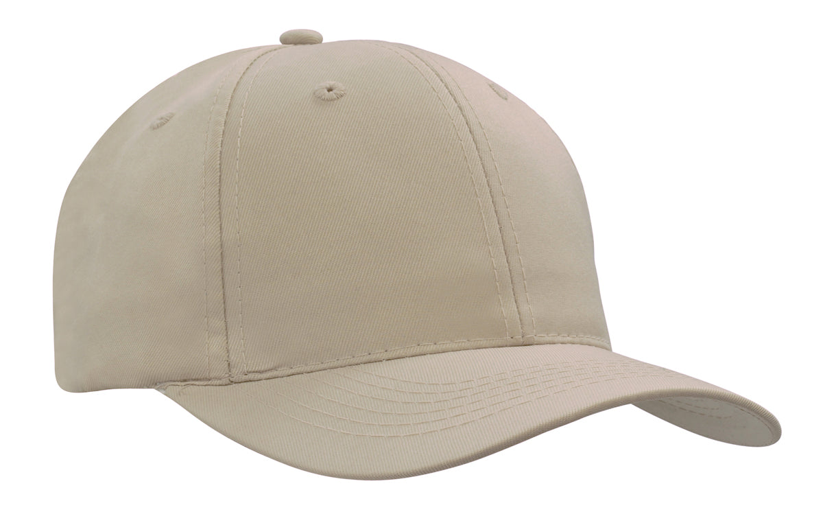 Recycled Breathable Poly Twill Cap in Stone