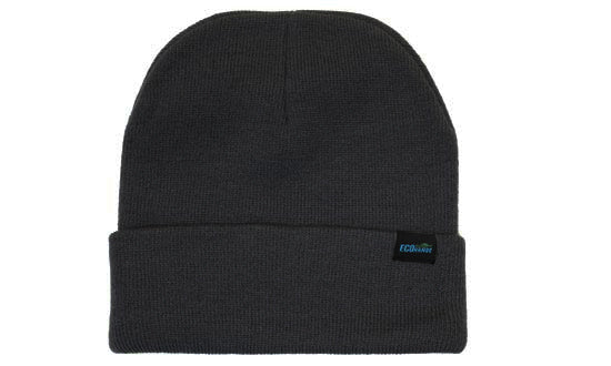 Recycled Roll Up Beanie in Charcoal