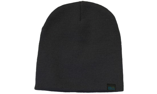 Recycled Roll Down Beanie in Charcoal