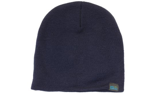 Recycled Roll Down Beanie in Navy