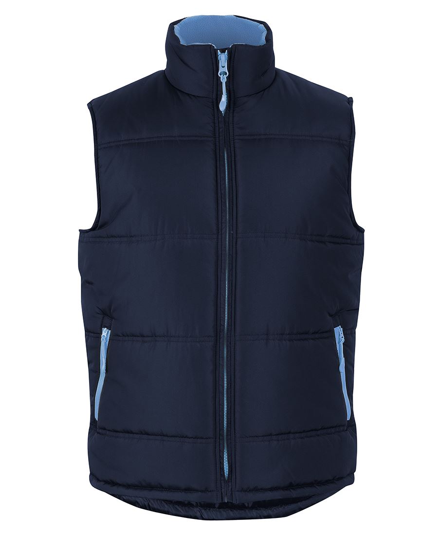 JB's Puffer Contrast Vest Navy/Lt Blue