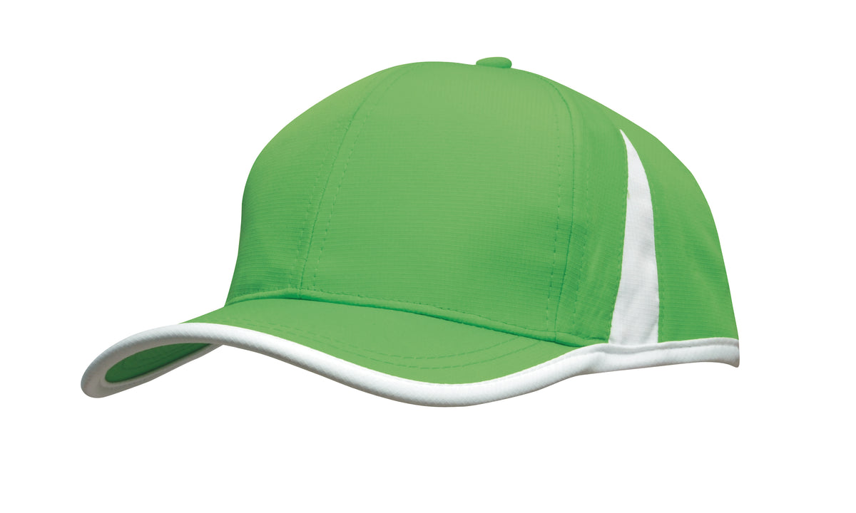 Sports Ripstop with Inserts and Trim in Bright Green/White