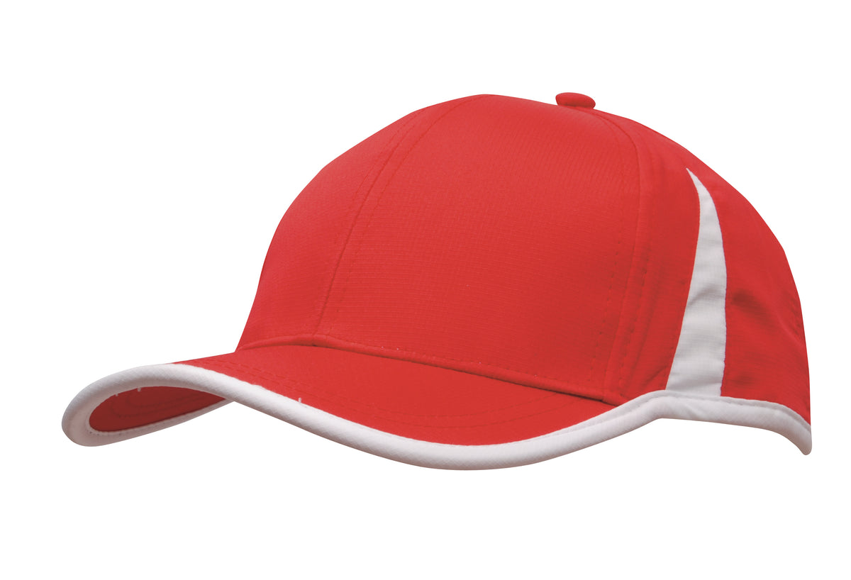 Sports Ripstop with Inserts and Trim in Red/White