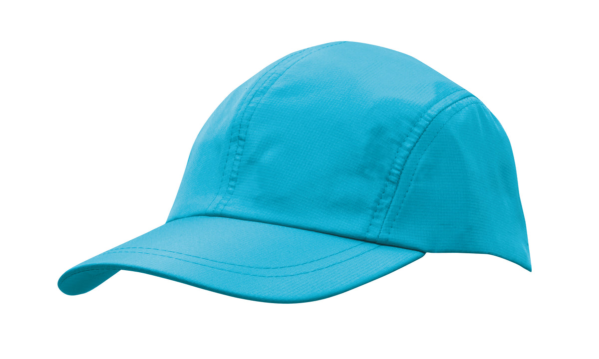 Sports Ripstop with Towelling Sweatband in Cyan