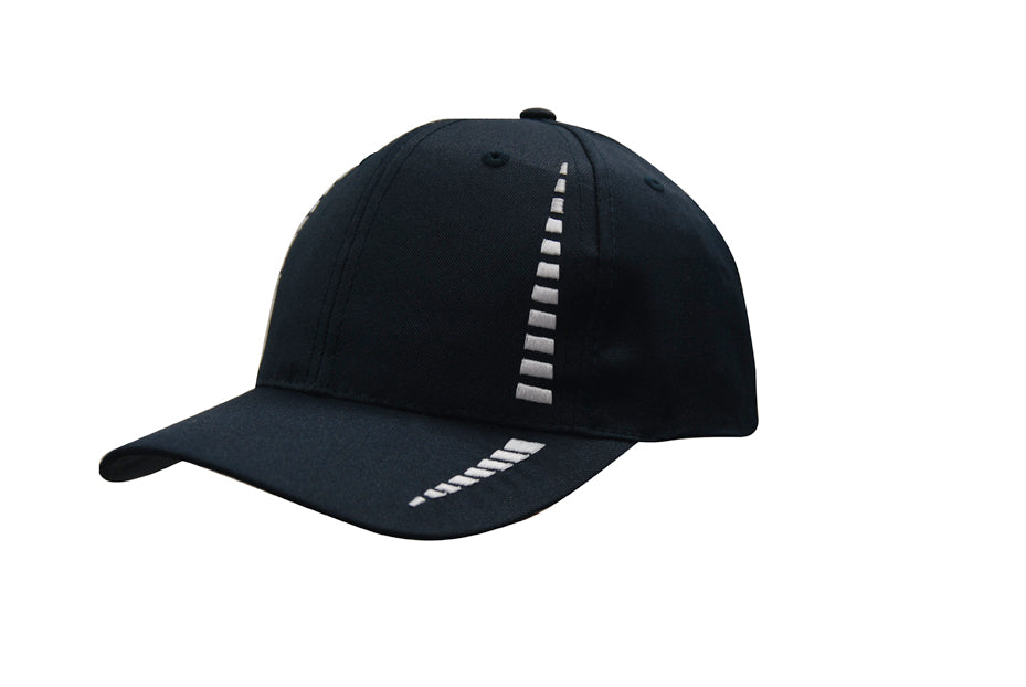 Breathable Poly Twill with Small Check Patterning in Navy/White