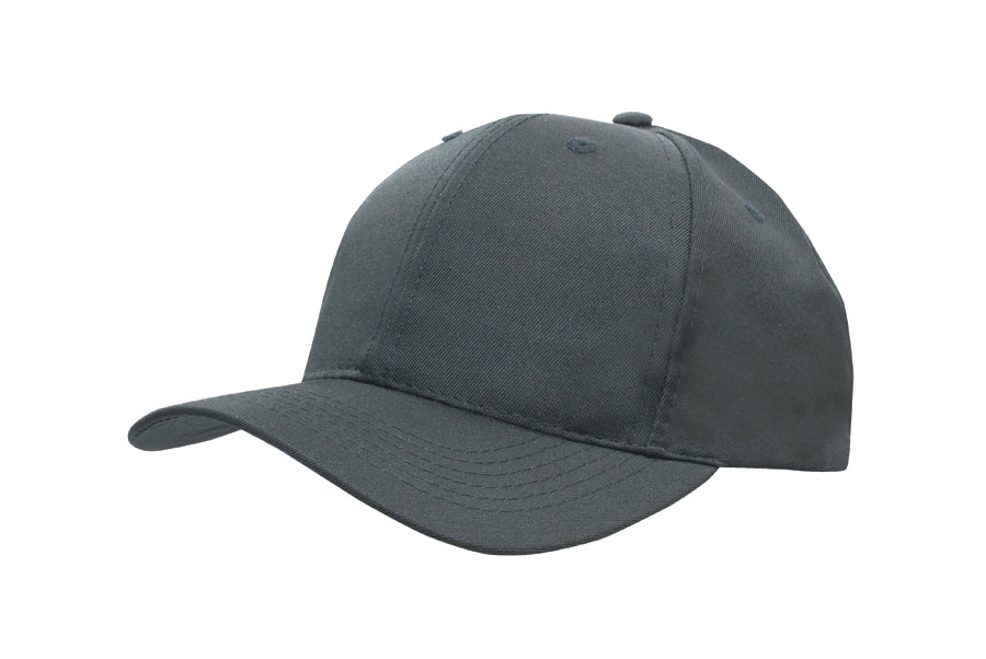 Breathable Poly Twill Cap in Charcoal
