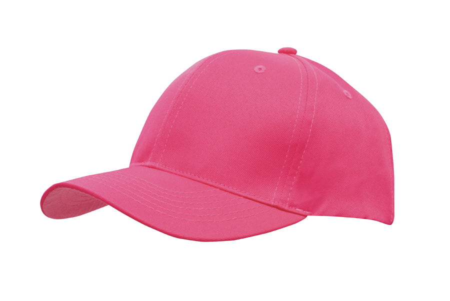 Breathable Poly Twill Cap in Hot Pink