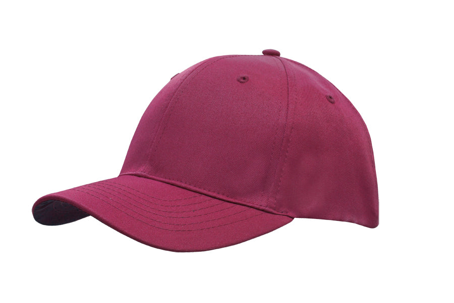 Breathable Poly Twill Cap in Maroon