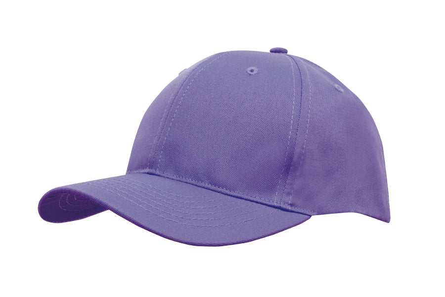 Breathable Poly Twill Cap in Purple