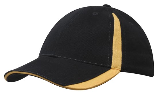 Brushed Heavy Cotton with Inserts on the Peak & Crown