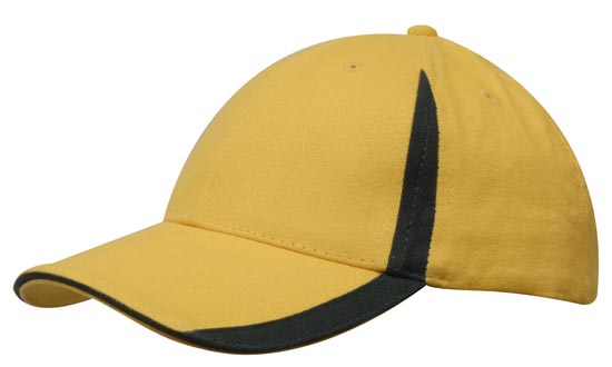Brushed Heavy Cotton with Inserts on the Peak & Crown