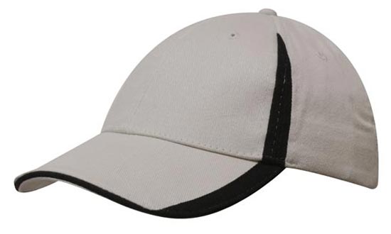 Brushed Heavy Cotton with Inserts on the Peak & Crown