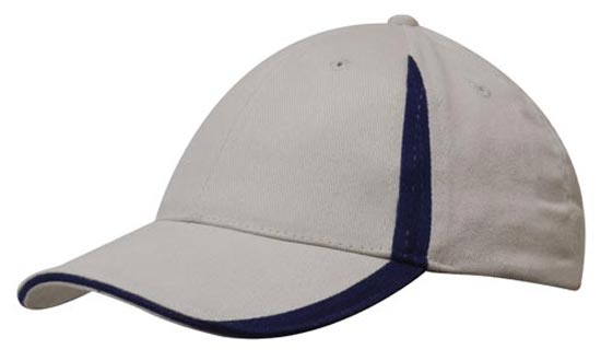 Brushed Heavy Cotton with Inserts on the Peak & Crown