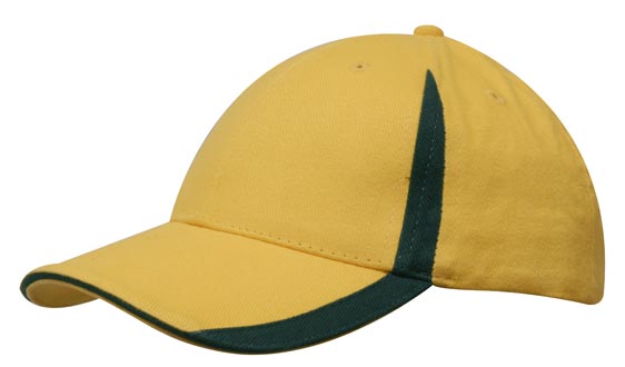 Brushed Heavy Cotton with Inserts on the Peak & Crown