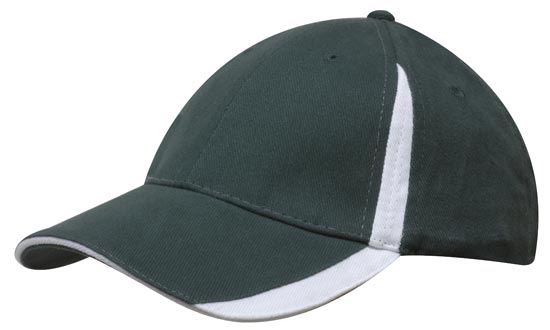 Brushed Heavy Cotton with Inserts on the Peak & Crown