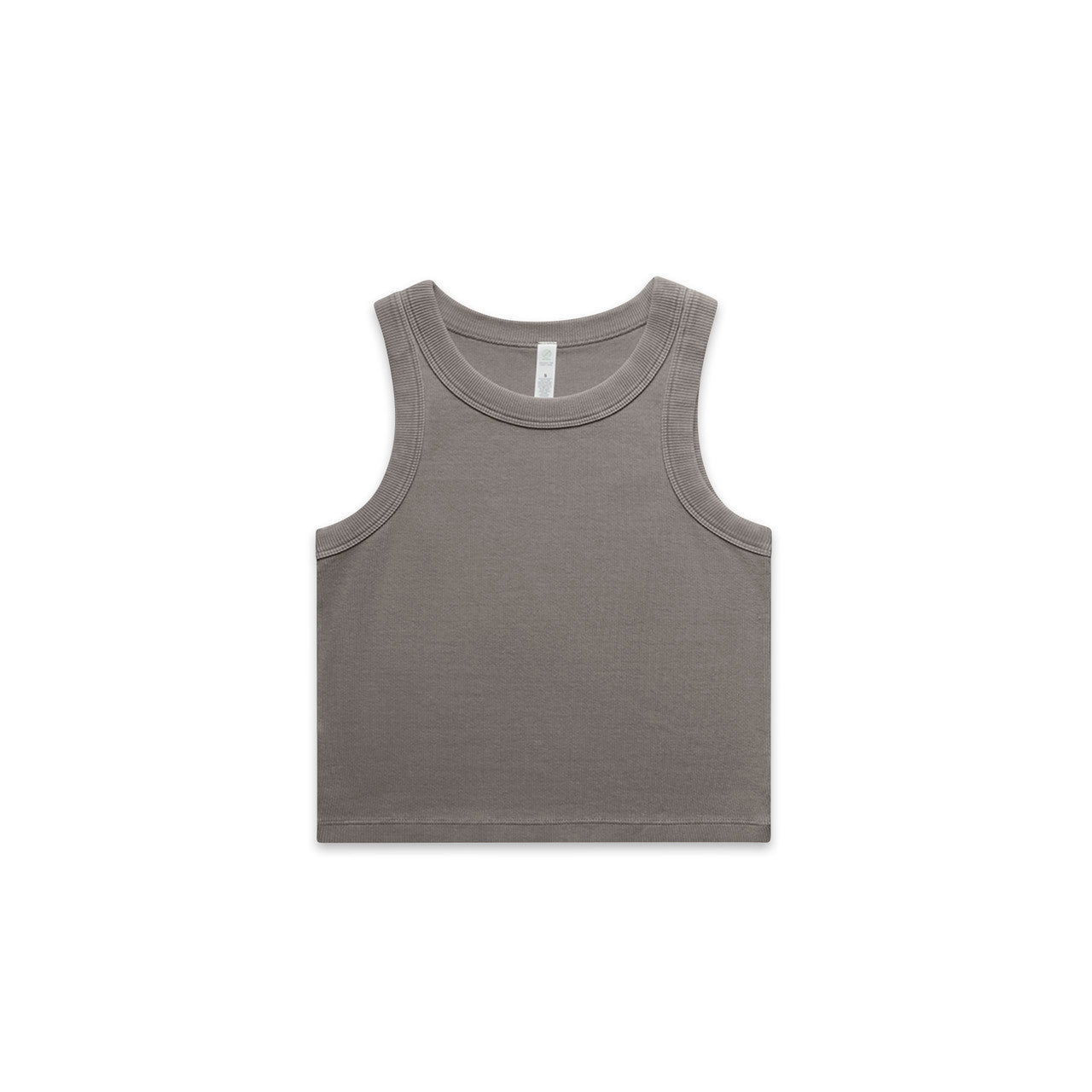 4035 Wo's Faded Organic Rib Crop Tank