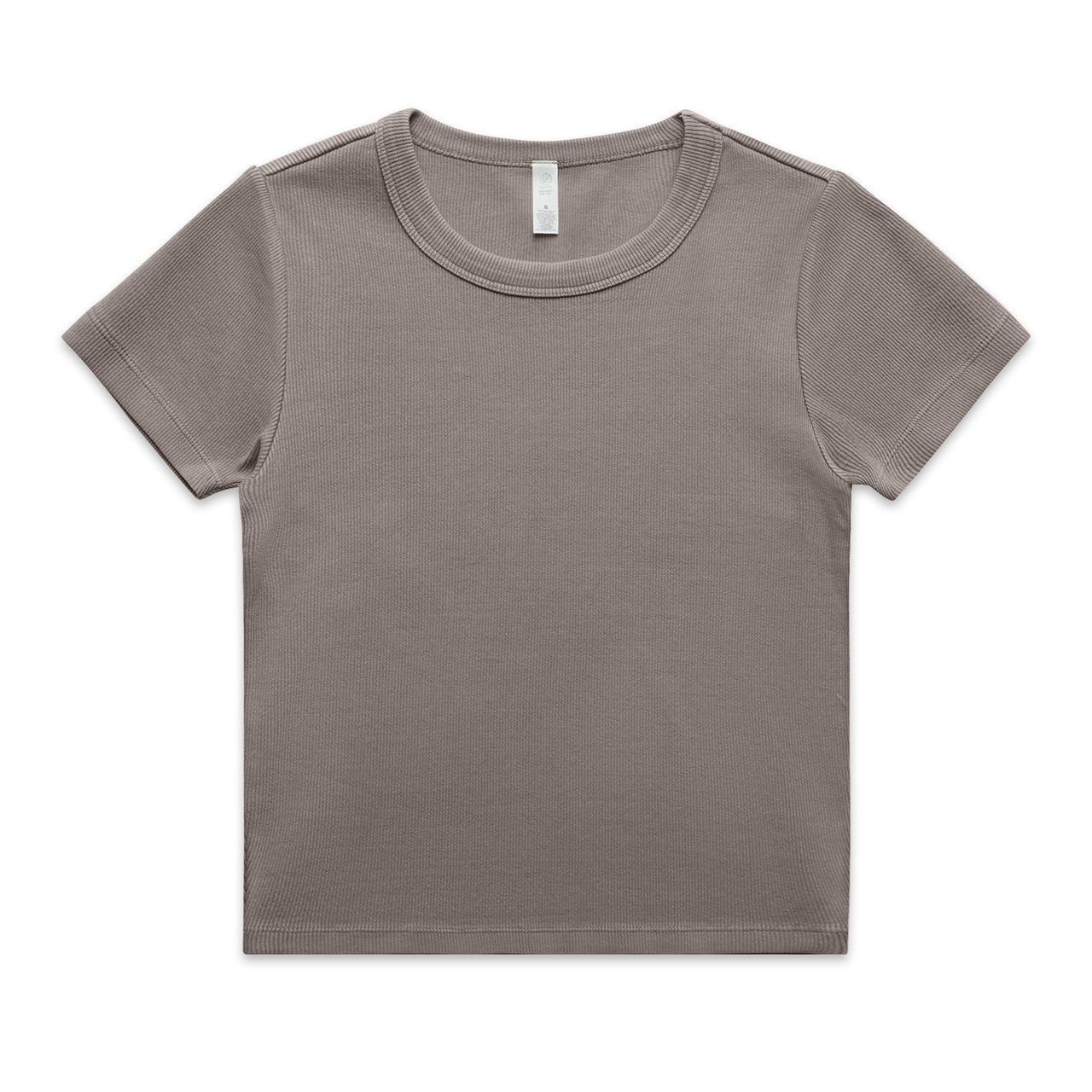 4036 Wo's Faded Organic Rib Tee