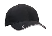 Sports Ripstop with Peak Embroidery in Black/White