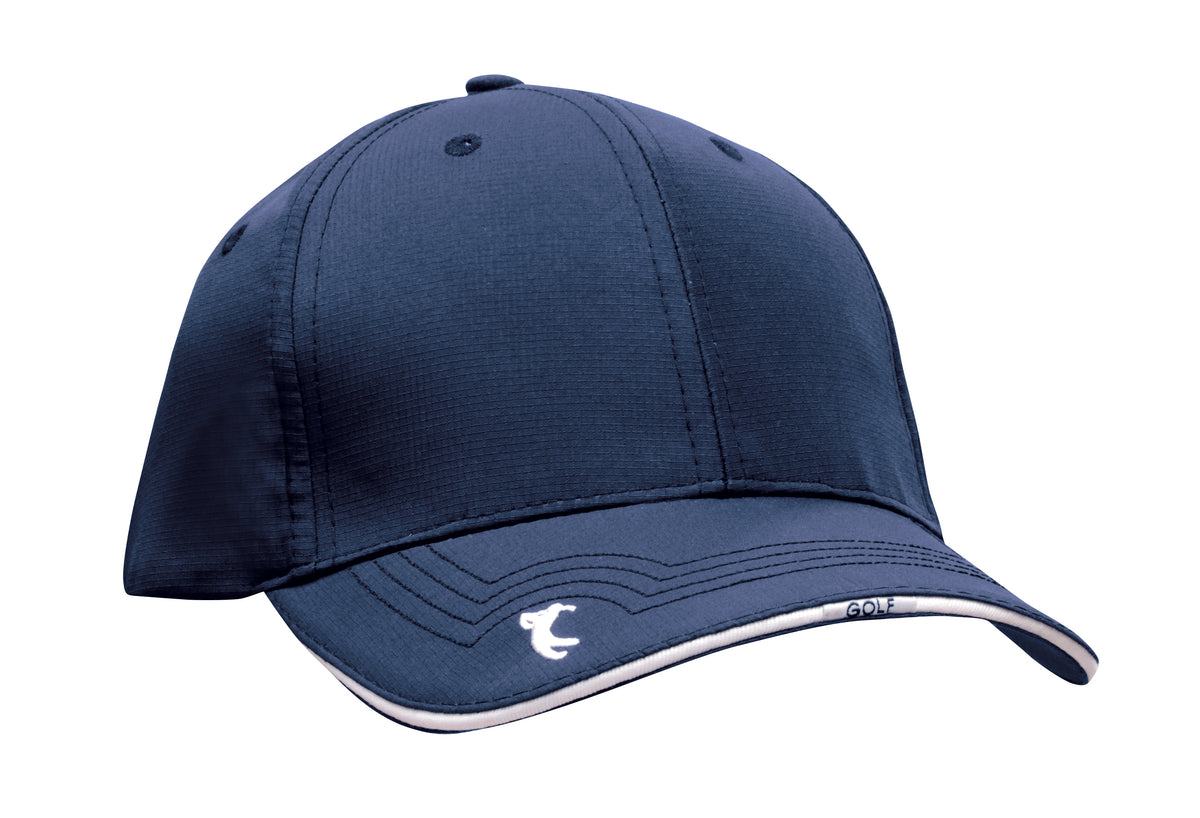 Sports Ripstop with Peak Embroidery in Navy/White