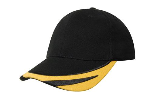 Brushed Heavy Cotton with Peak Trim Embroidered