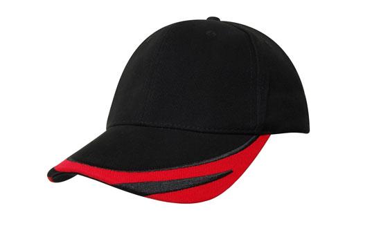 Brushed Heavy Cotton with Peak Trim Embroidered