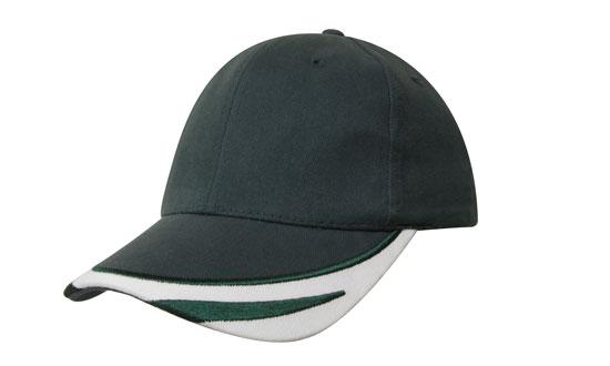Brushed Heavy Cotton with Peak Trim Embroidered