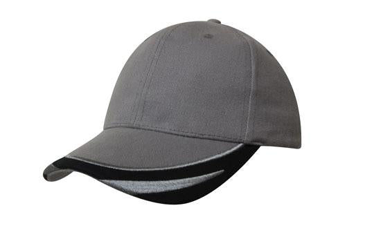 Brushed Heavy Cotton with Peak Trim Embroidered