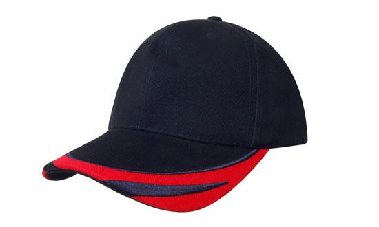 Brushed Heavy Cotton with Peak Trim Embroidered