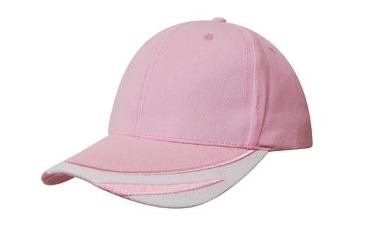 Brushed Heavy Cotton with Peak Trim Embroidered